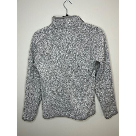 Patagonia better sweater grey fleece pullover 1/4 zip jacket women's small - Picture 3 of 8